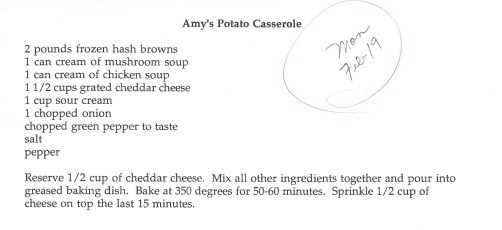 Amy's Potato Casserole