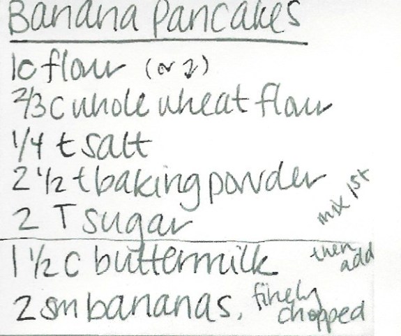 Banana Pancakes-Ang