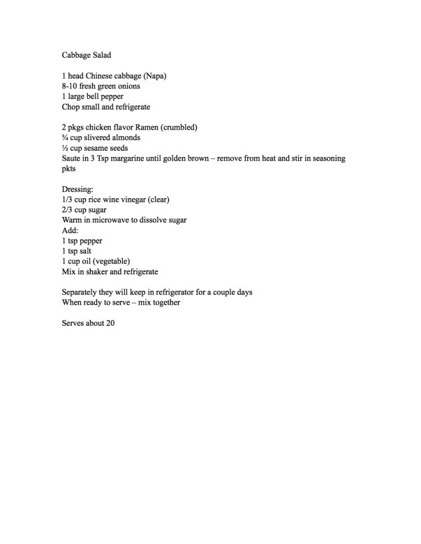 Cabbage Salad