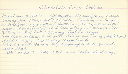 Chocolate Chip Cookies