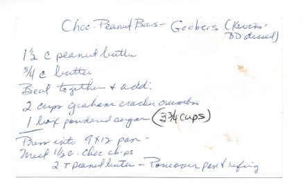 Chocolate Peanut Butter Bars - Goobers