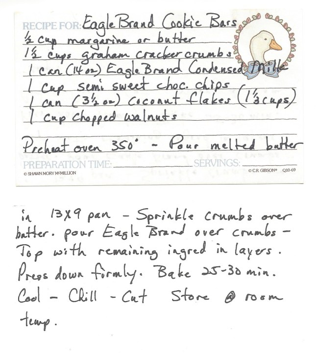 Eagle Brand Cookie Bars