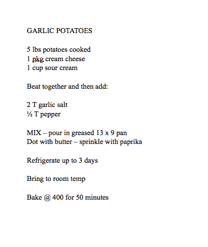 Garlic Potatoes