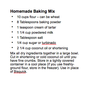 Homemade Bisquick