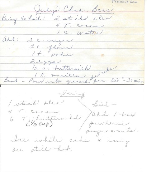 Judy's Chocolate cake