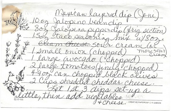 Mexican Layered Dip-Joni