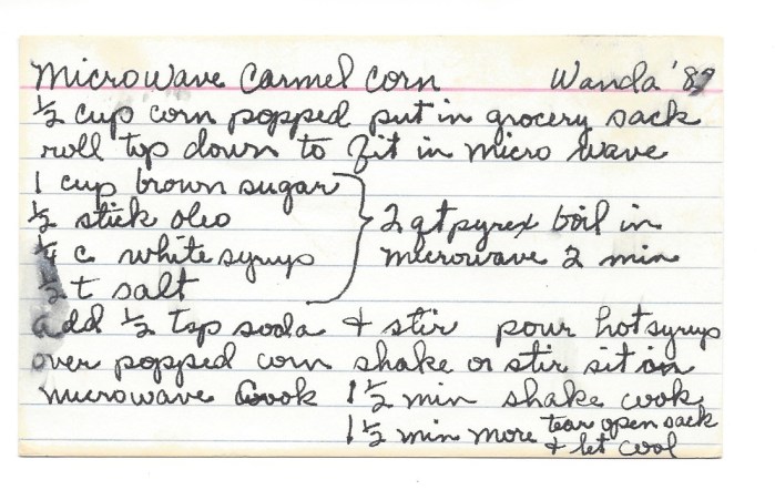 Microwave Caramel Corn-Wanda