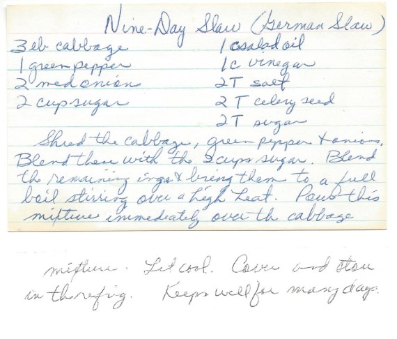 Nine-Day Slaw (German Slaw)-Mother