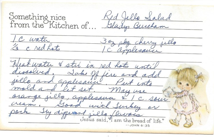 Red Jello Salad-Gladys Burcham