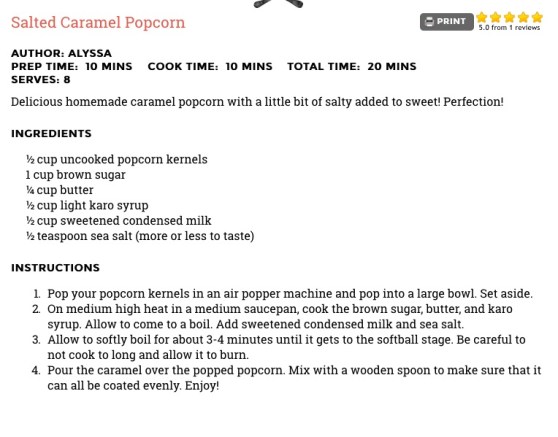 Salted Caramel Popcorn