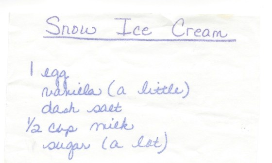 Snow Ice Cream