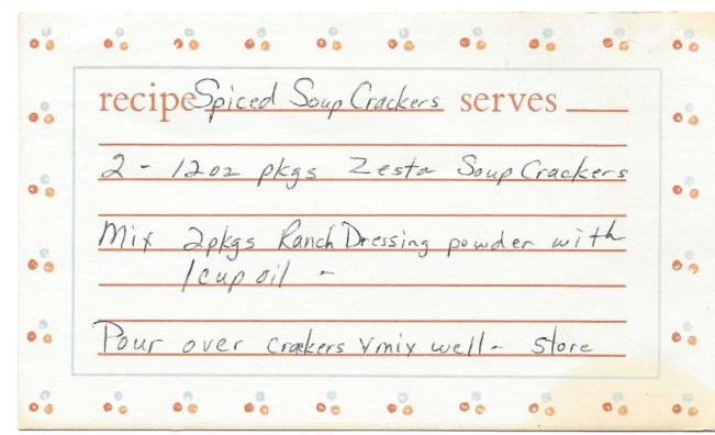 Spiced Soup Crackers
