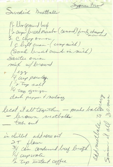 Swedish Meatballs-Suzanne Frost