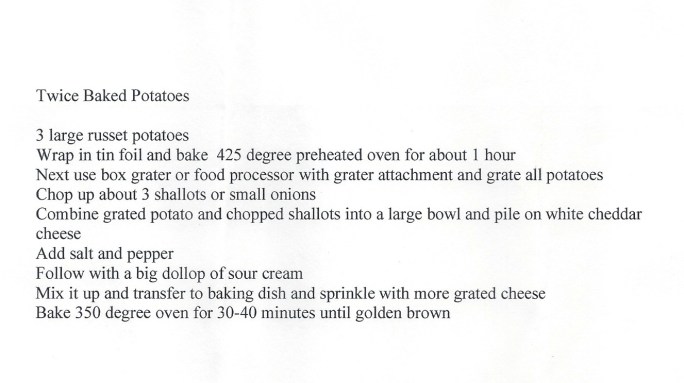 Twice Baked Potatoes