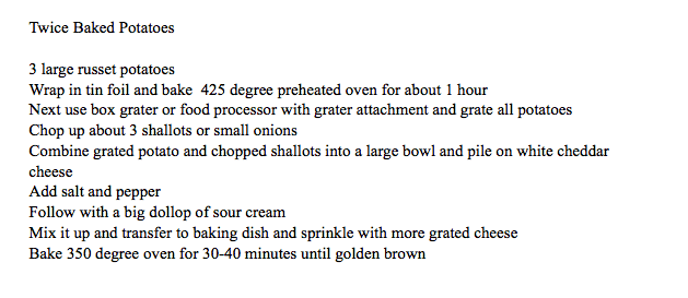 Twice Baked Potatoes