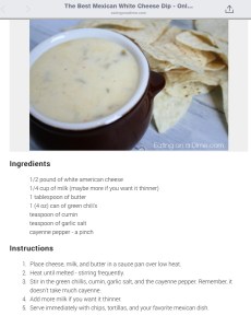 White Cheese Dip