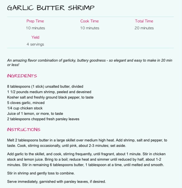 Garlic Butter Shrimp