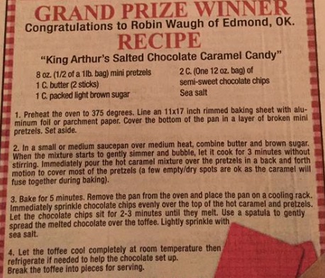King Arthur's Salted Chocolate Caramel Candy