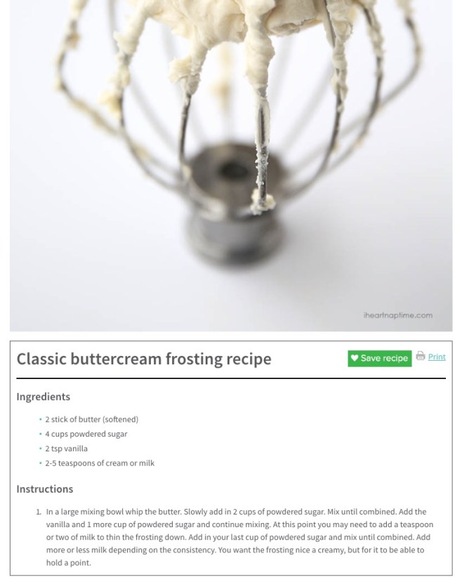 Classic Buttercream frosting