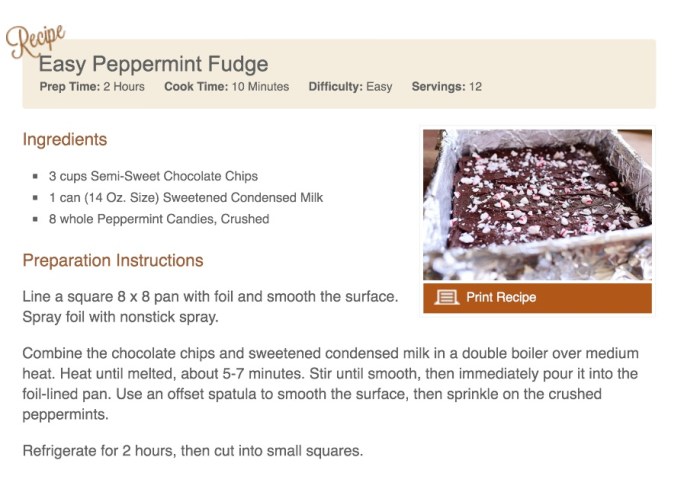 Easy Peppermint Fudge
