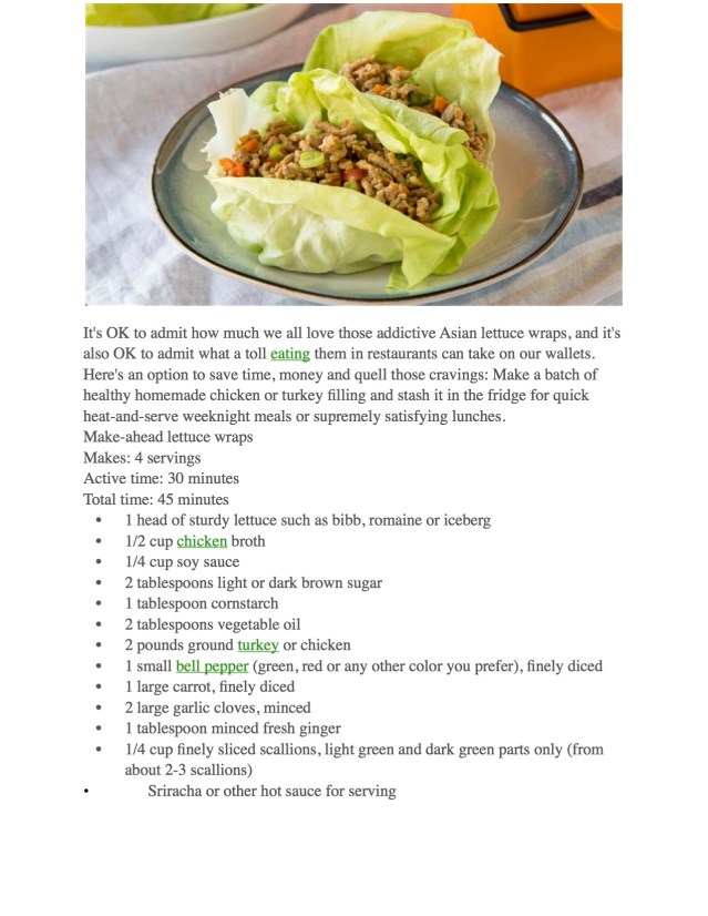LETTUCE WRAPS
