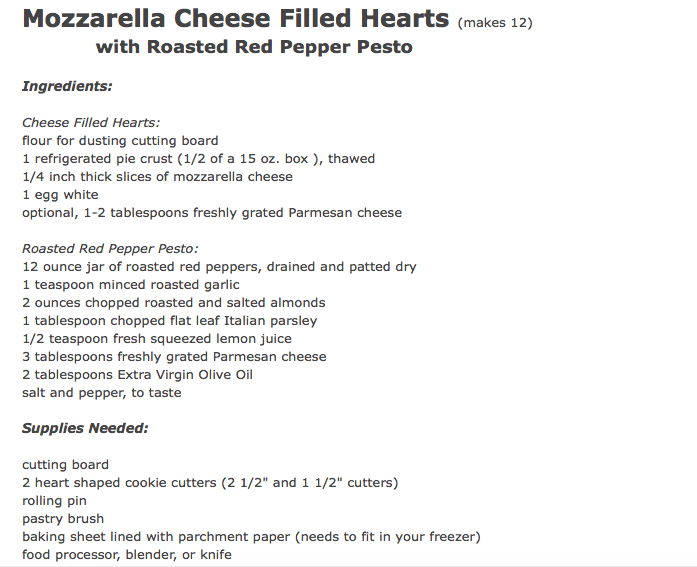 Mozzarella Cheese Filled Hearts