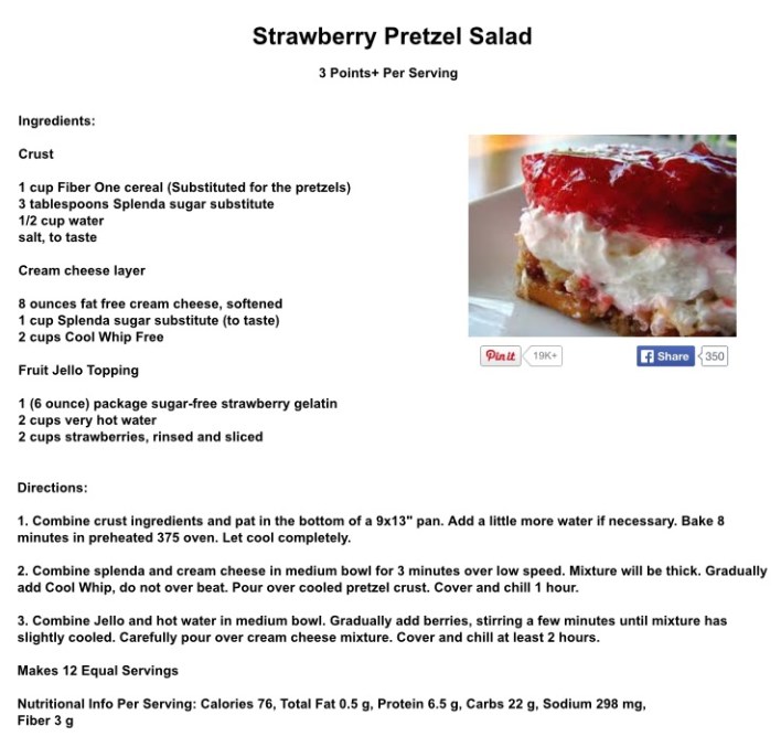 Strawberry Pretzel Salad