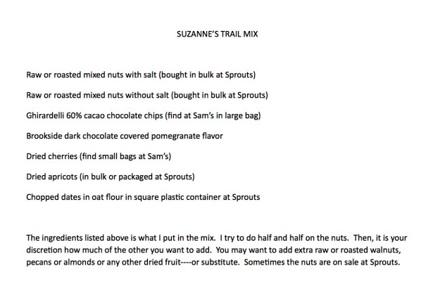 SUZANNE's Trail Mix
