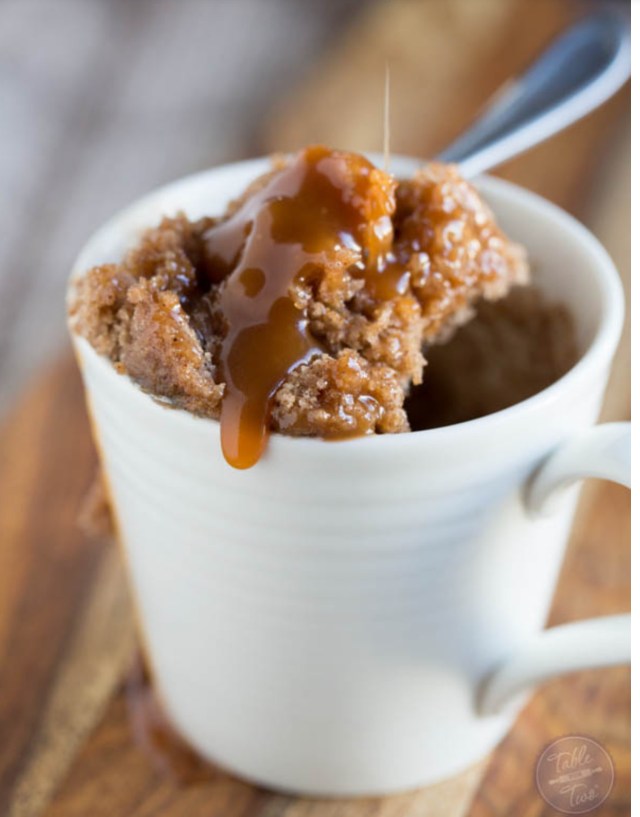 Salted Carmel Mug Cake